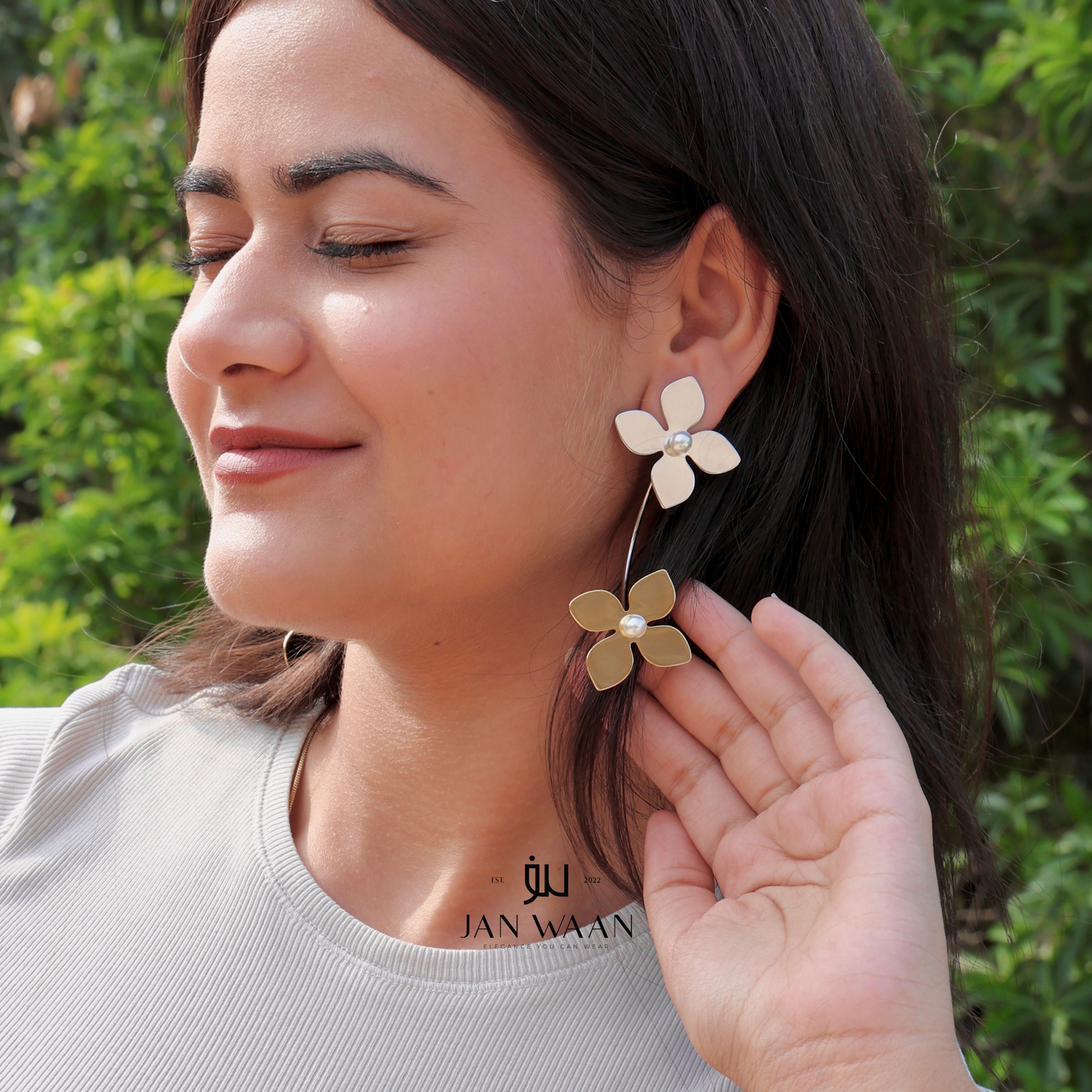 Orchid earrings