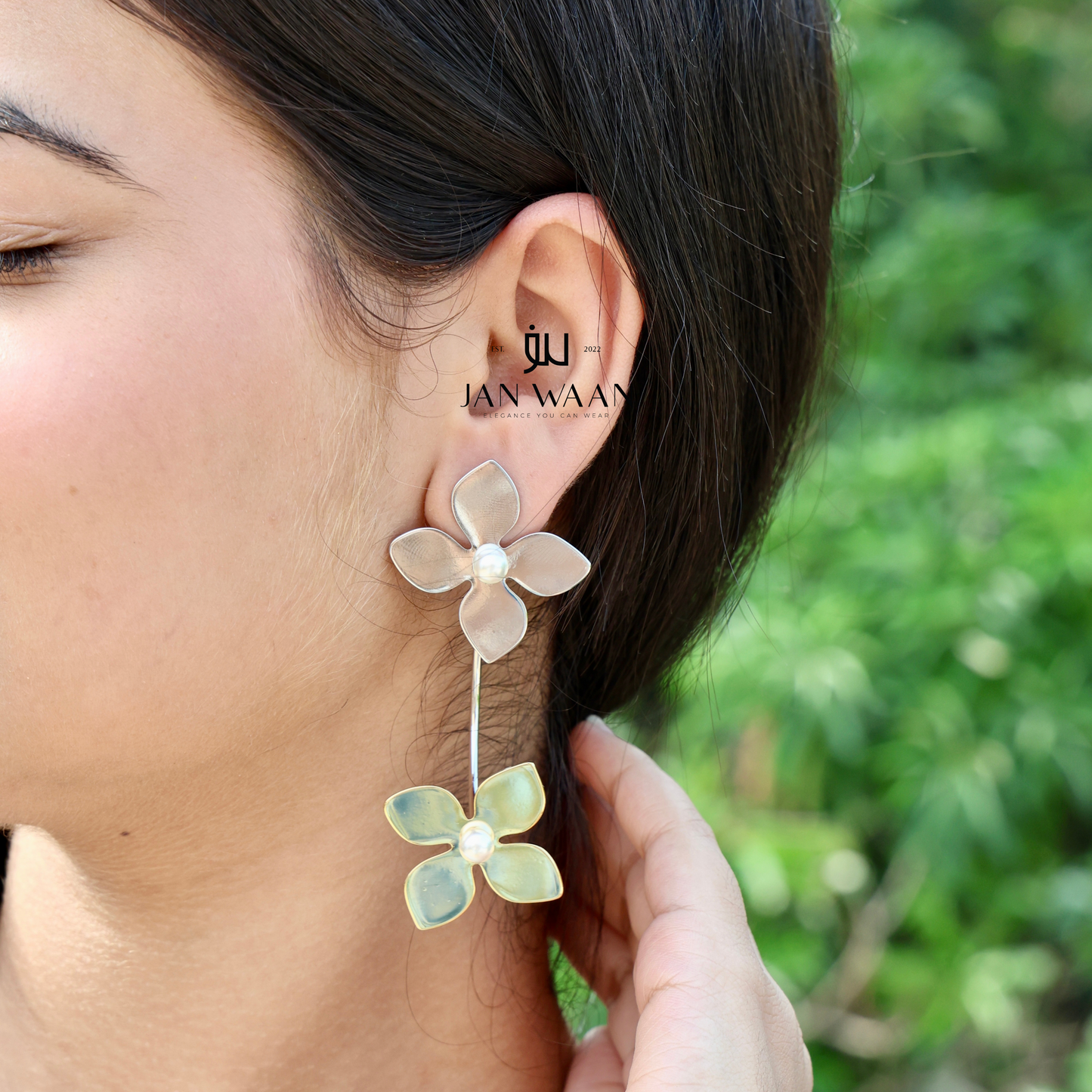 Orchid earrings