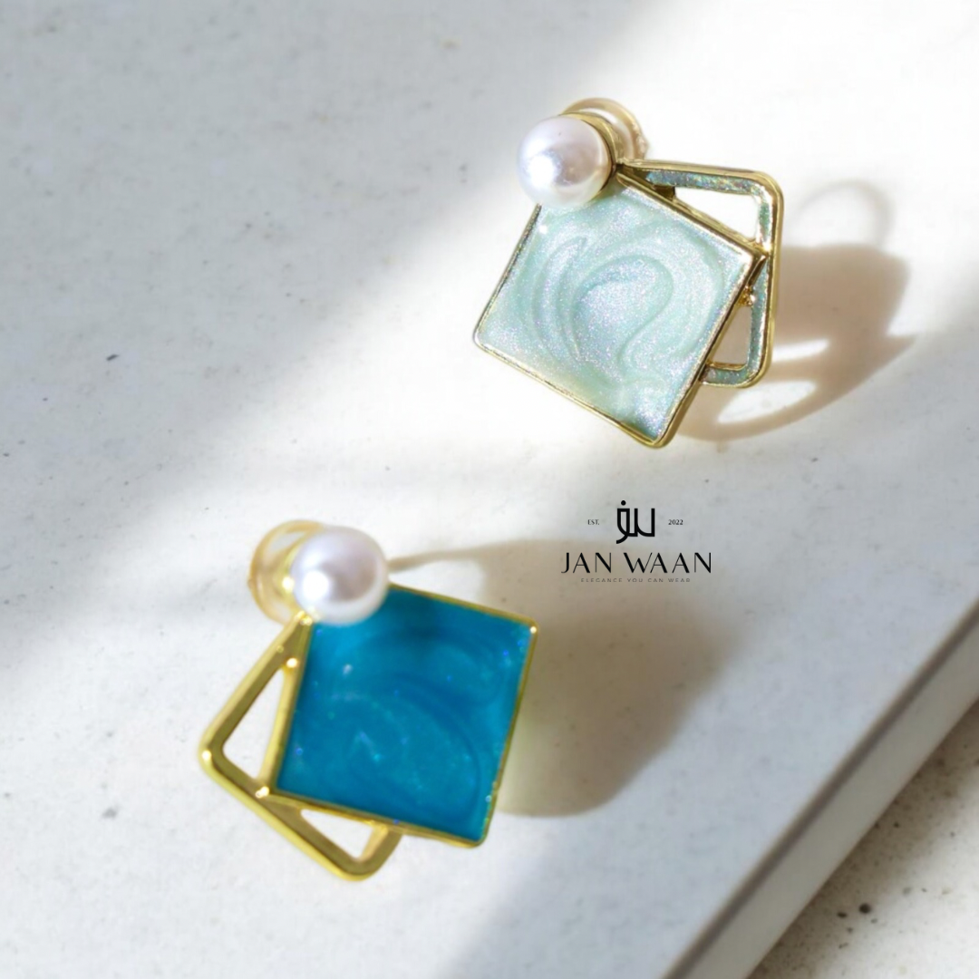 Aquamarine Stud Earrings