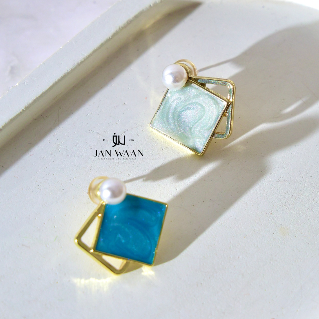 Aquamarine Stud Earrings