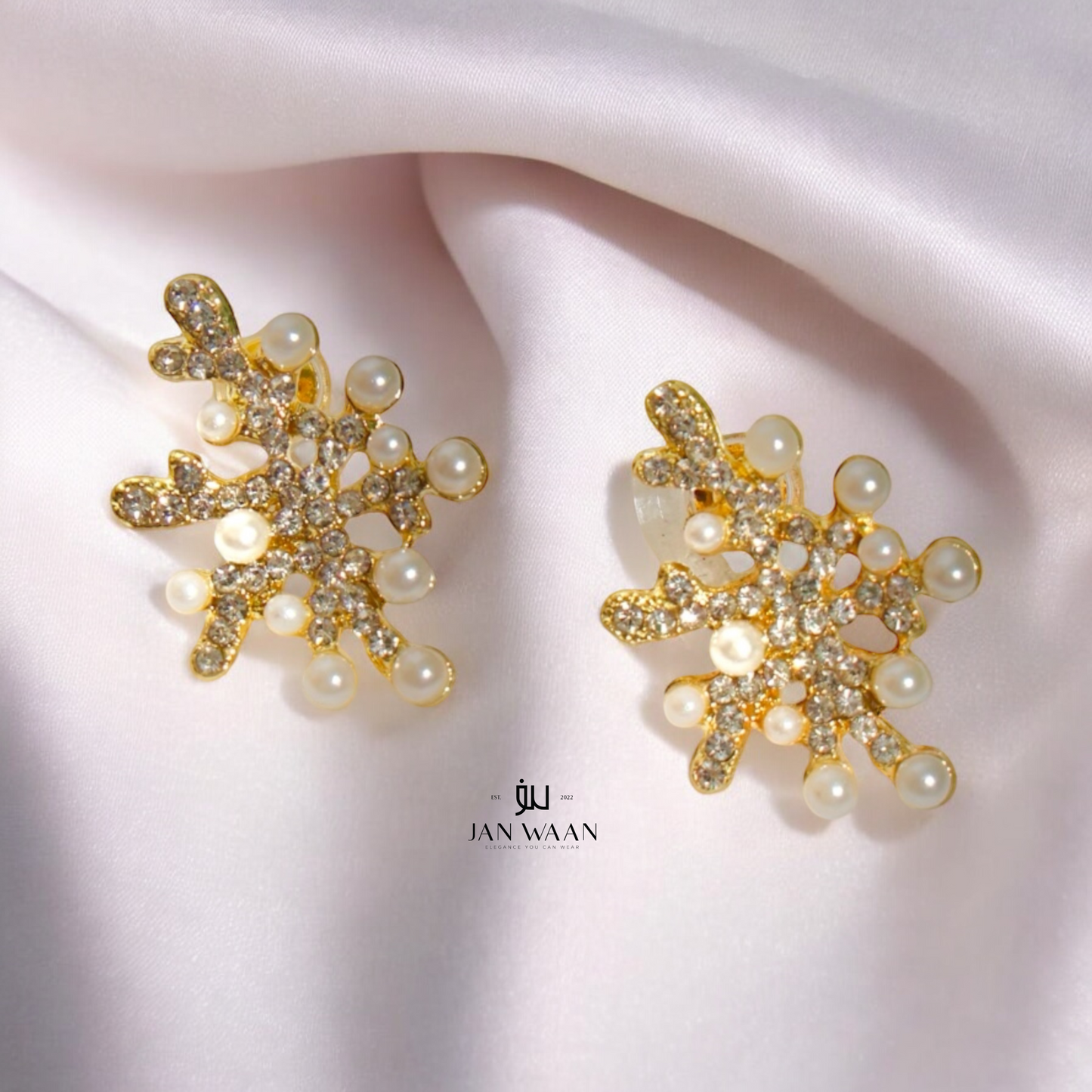 Pearlescent Coral Earrings