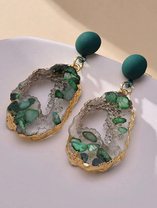 RESIN DROP EARRINGS