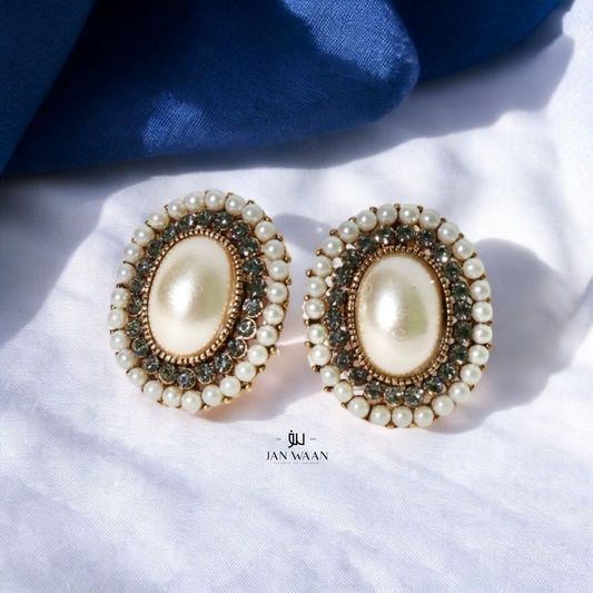 Pearl and Crystal Embrace Earrings