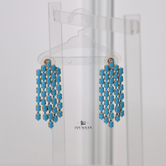 Turquoise Tassel Earrings