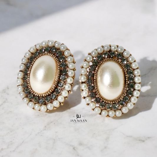 Pearl and Crystal Embrace Earrings