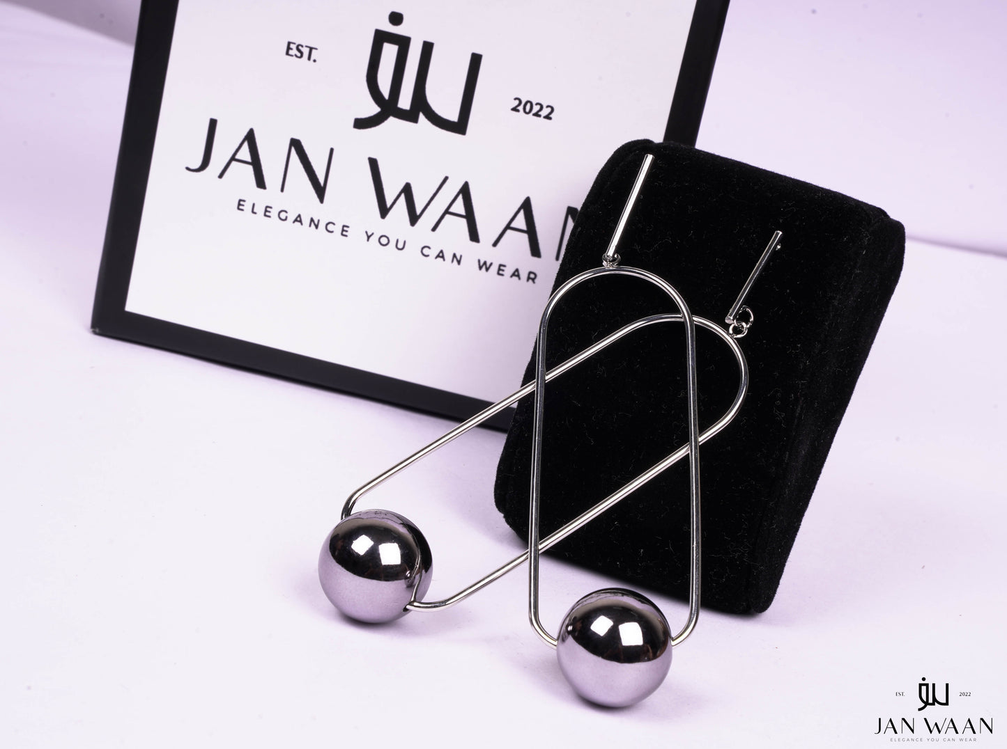 PAPER CLIP BALL EARRINGS