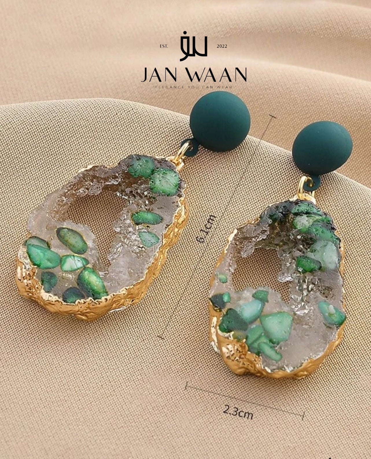 RESIN DROP EARRINGS