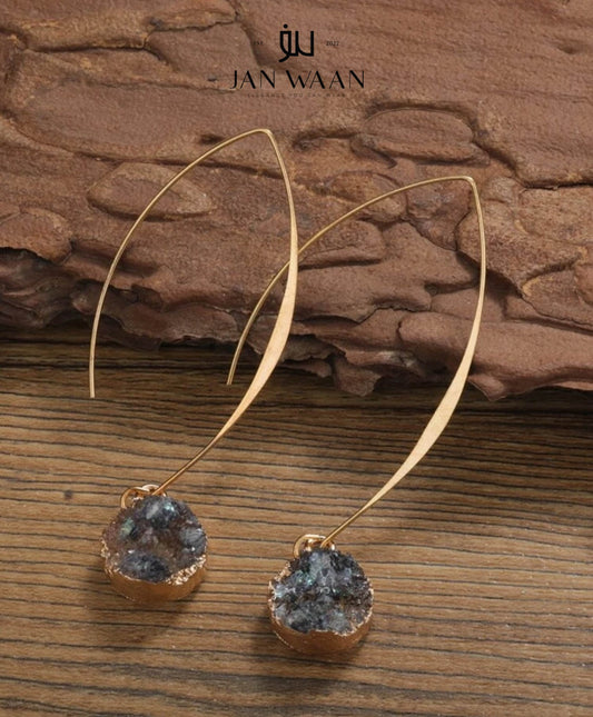 ROUND DRUZY EARRINGS